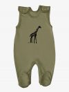 Sleeveless footie GIRAFFE