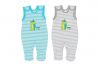 Sleeveless footie striped Crocodile