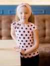 Bodkované dievčenské tričko
