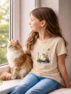 T-shirt with short sleeves CAT in the WINDOW