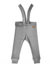 Trousers with suspenders SILVER