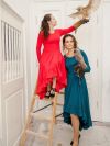 Women's long-sleeved dress BOHEMIAN