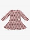 Women's long-sleeved dress Rose