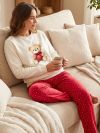 Women's pyjamas TEDDY LOVE long sleeves