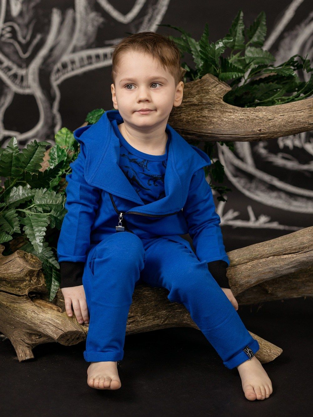 Trousers with braces one-color DINO