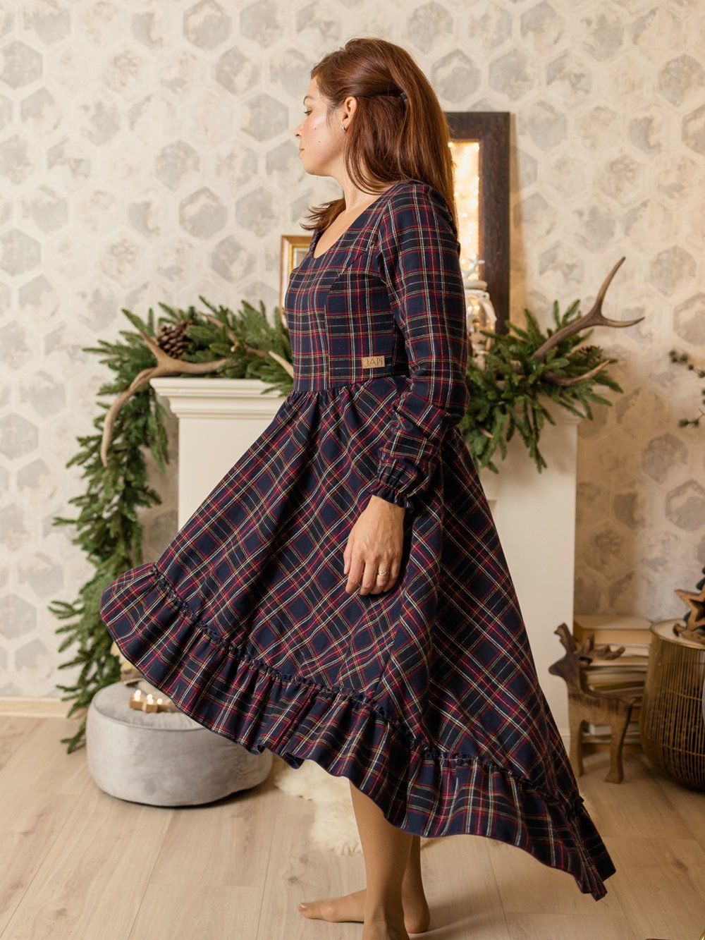 Women's long-sleeved dress ROYAL