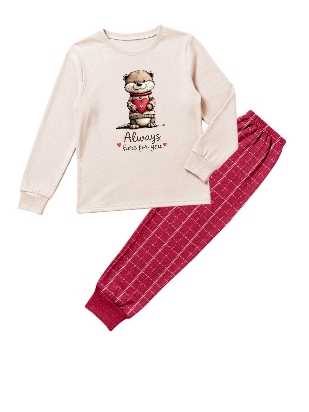 Women's pyjamas LOVELY OTTER long sleeves