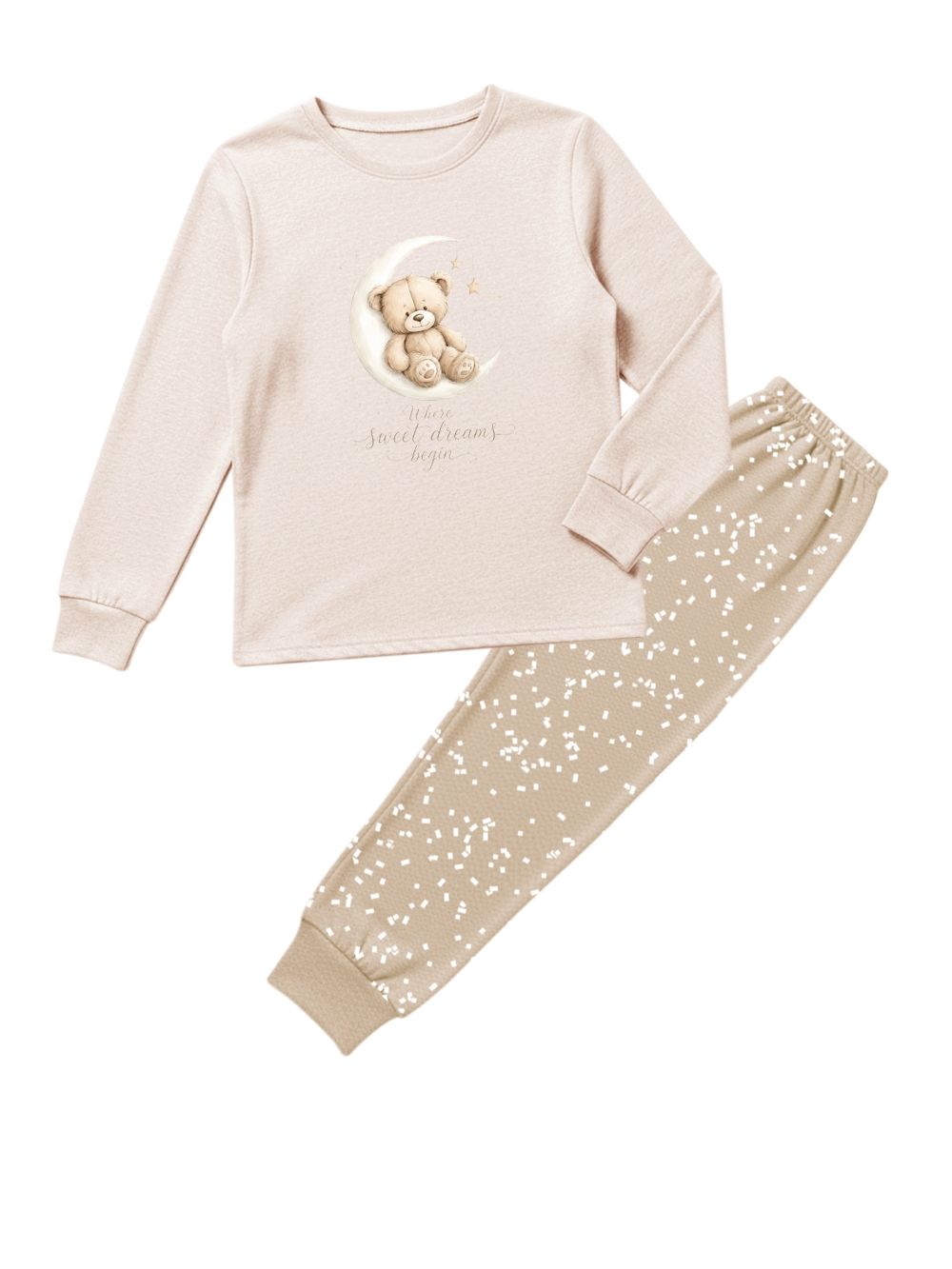 Women's pyjamas MOON TEDDY long sleeves
