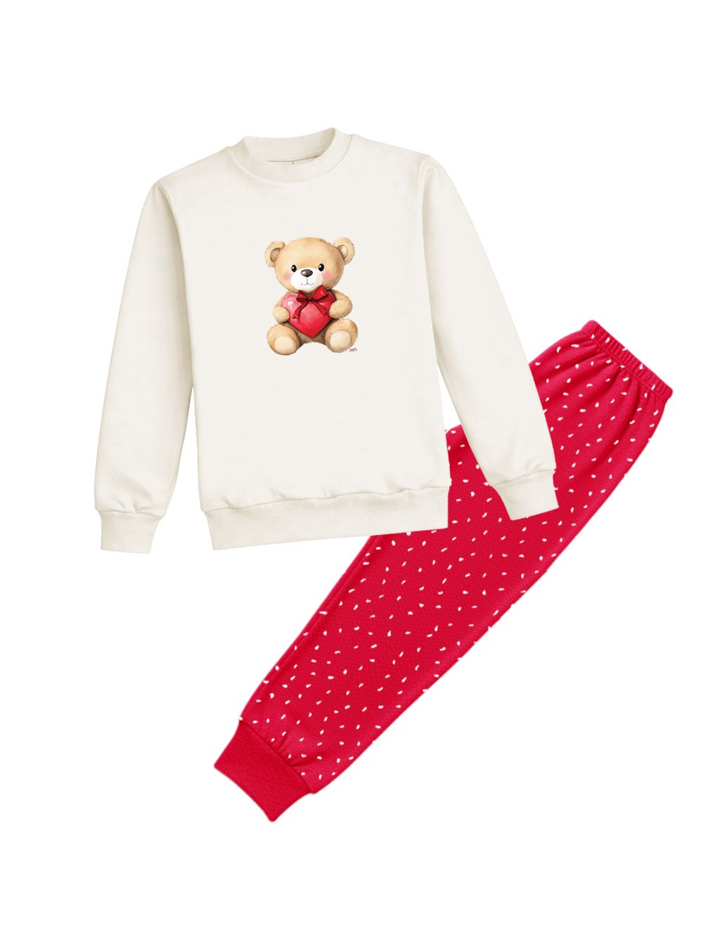 Women's pyjamas TEDDY LOVE long sleeves