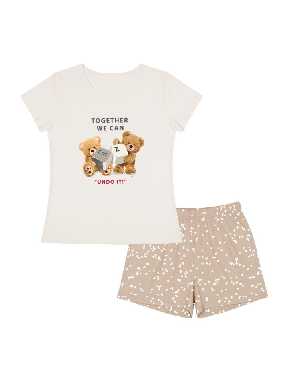 Women's pyjamas TOGETHER with short sleeves