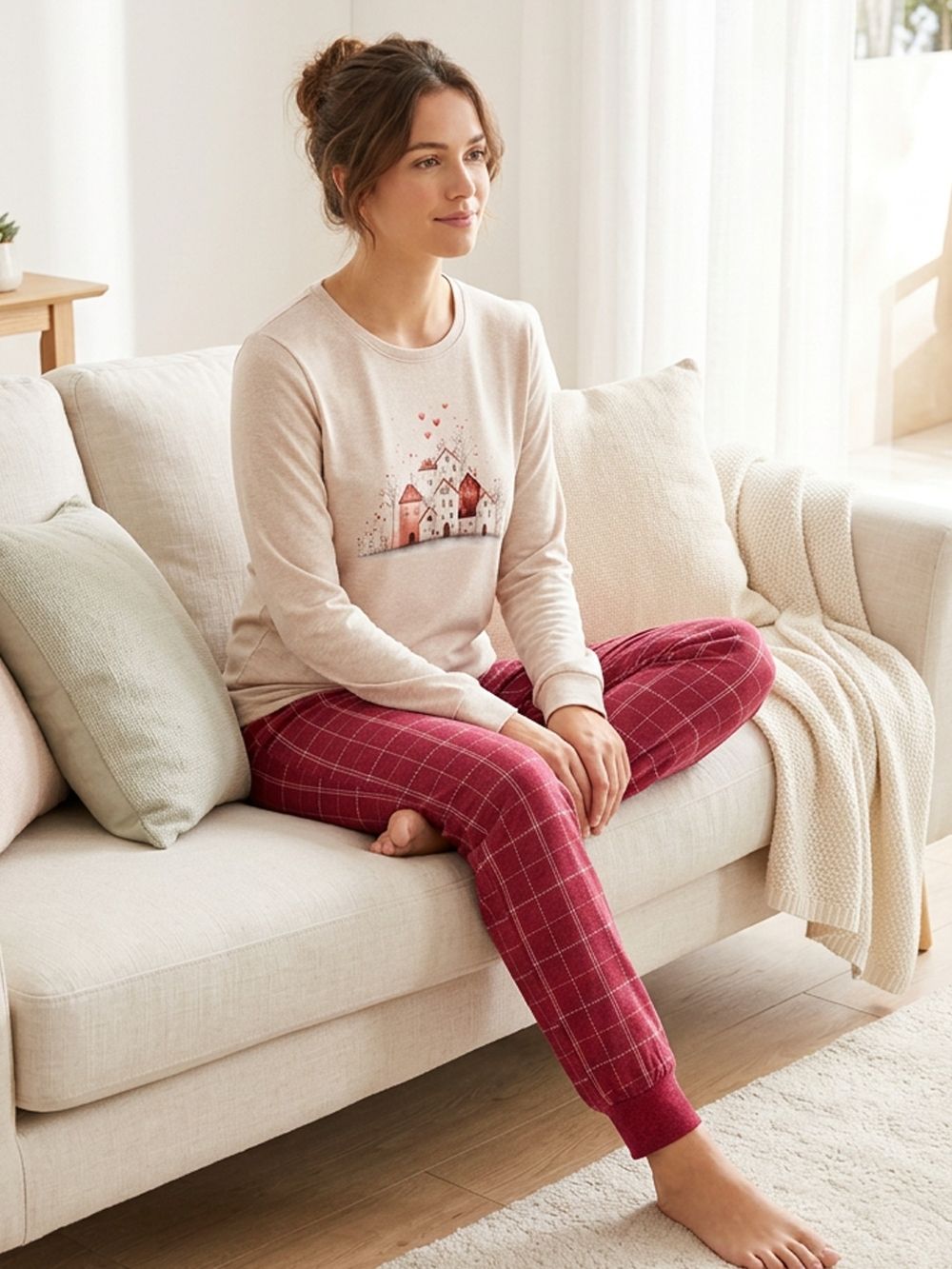 Women's pyjamas VILLAGE DREAMS long sleeves
