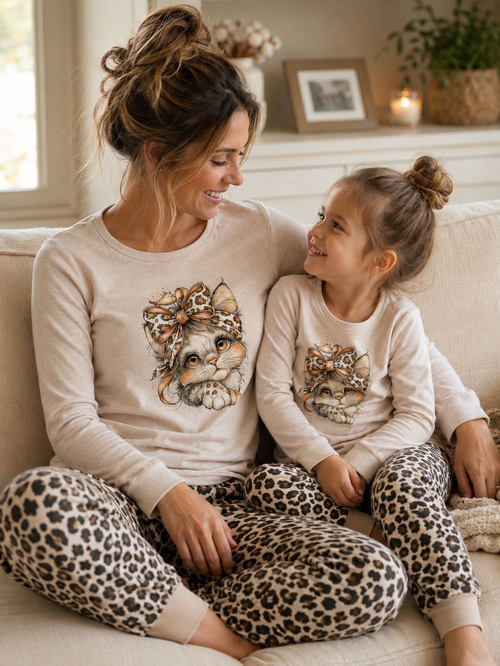 Women's pyjamas WILD CAT long sleeves